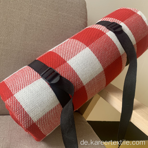 100% Acryl -wasserdichte kundenspezifische Plaid -Campingmatte im Freien